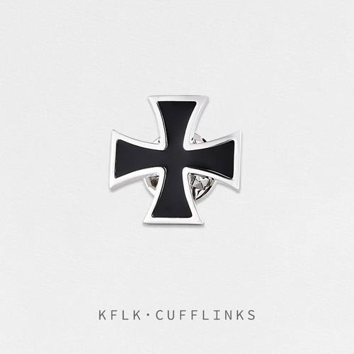 KFLK铁十字金属男士百搭胸针徽章