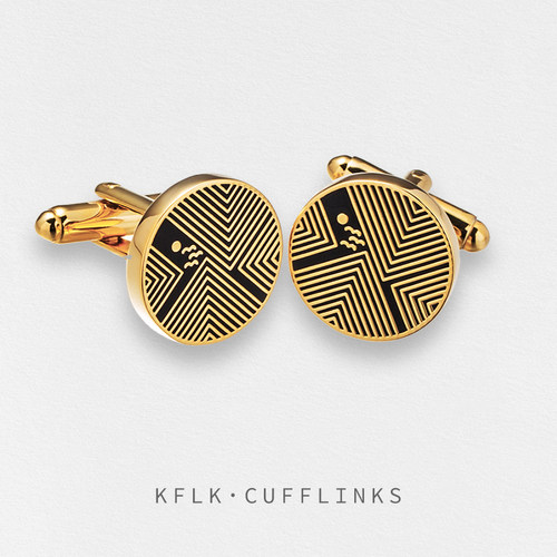 越峰逐日法式袖扣男KFLK免费刻字