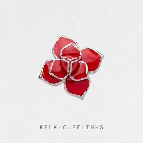 KFLK花瓣铜男女立体胸针优雅精致
