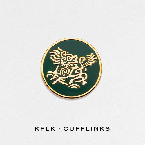 KFLK麒麟儿金属男士原创国风胸针