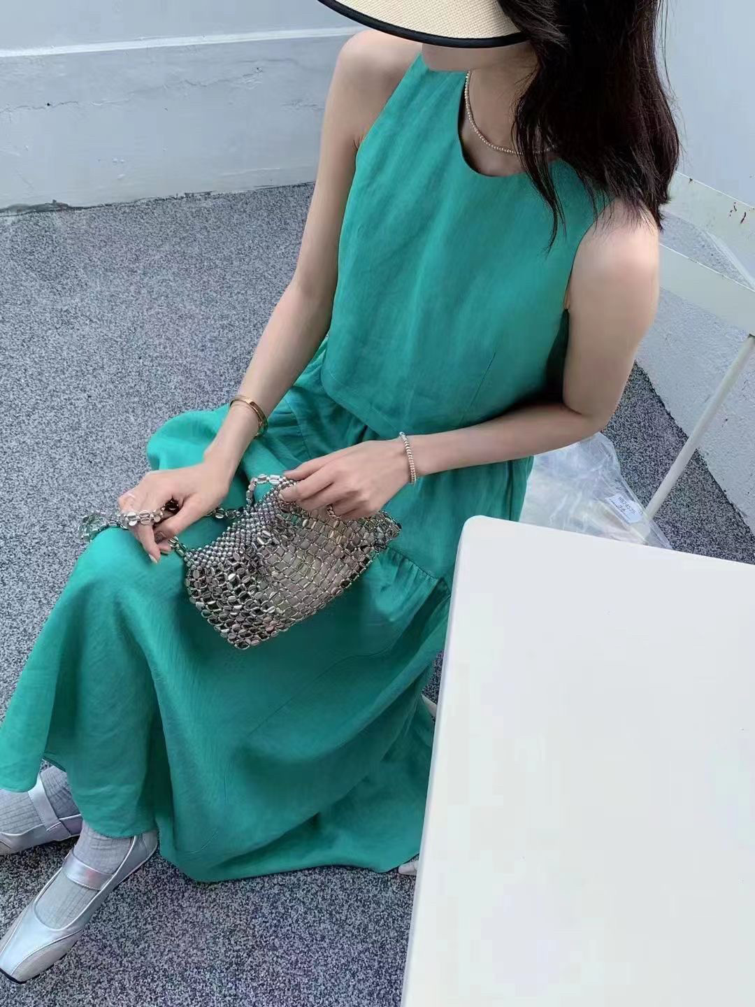 特价欧货正版两件套棉麻背心短款女夏韩版显瘦半身长裙小香风套裙