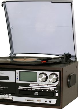日本代购 WINTECH KRP-310MS 黑胶唱片机CD磁带收音多功能一体机