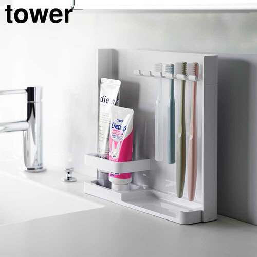 tower北欧卫浴洗漱台面牙刷架