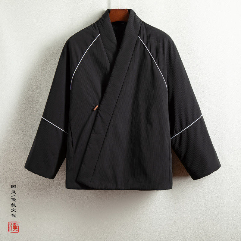 冬季加厚保暖棉衣国风斜襟改良汉服交领棉服男御寒外套复古棉袄子,男装,棉衣,淘宝优惠券,粉丝福利购,淘宝优惠卷