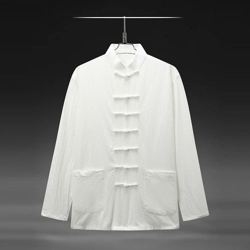 工装茶服全棉居士禅服男盘扣唐装