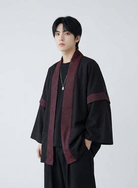 新中式复古拼接汉服外套国潮上衣