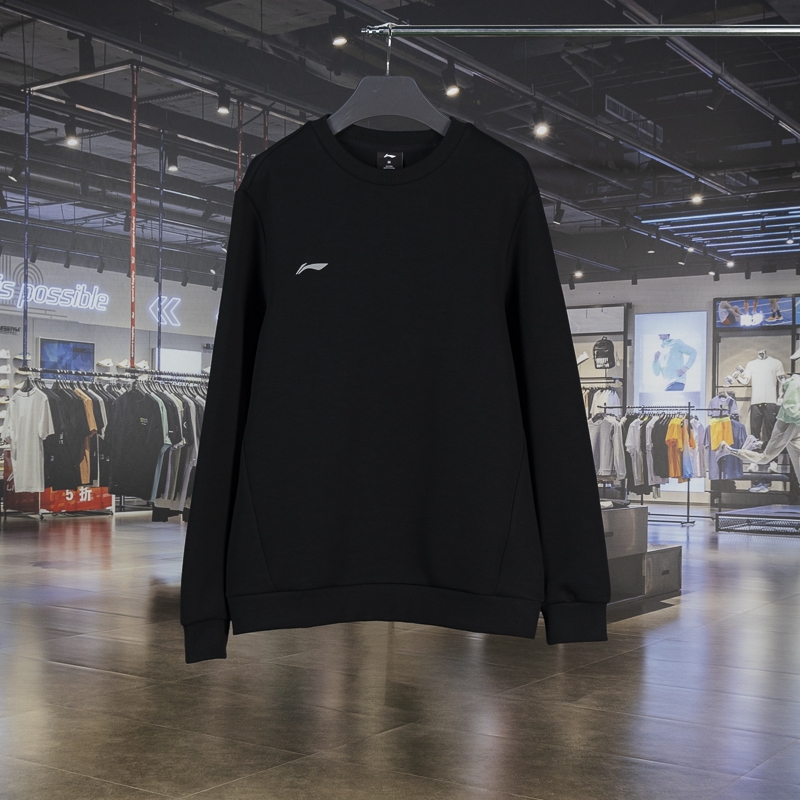 李宁运动休闲男子圆领卫衣