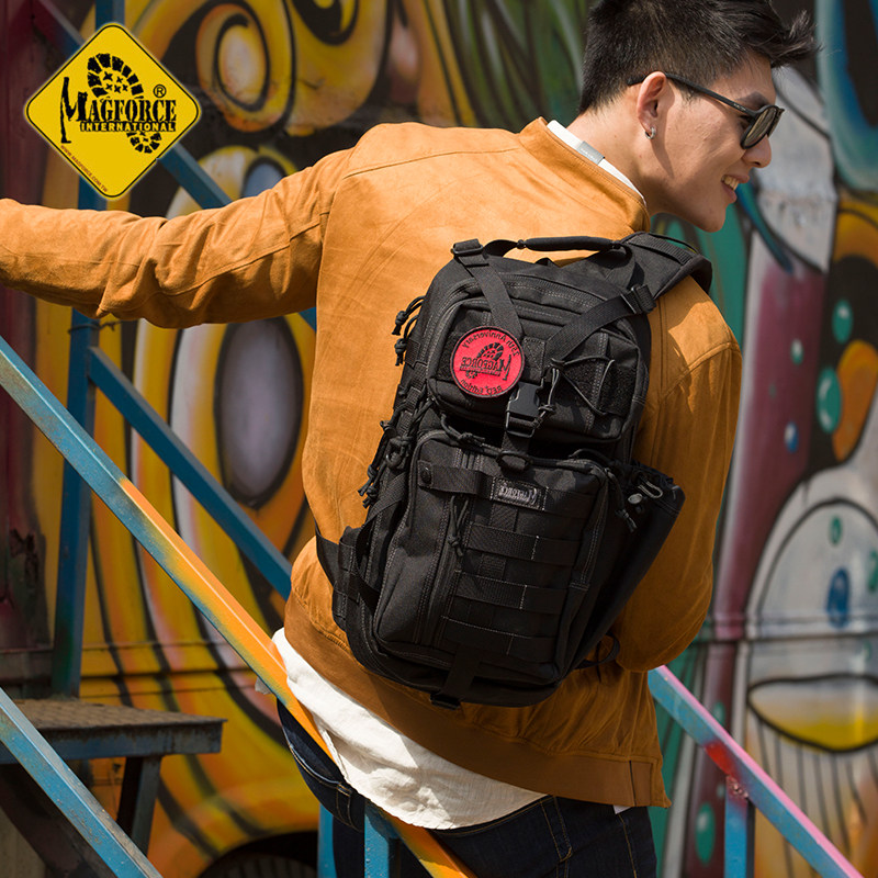 台湾产麦格霍斯magforce台马18x10弓箭手侧背包户外单肩包0431