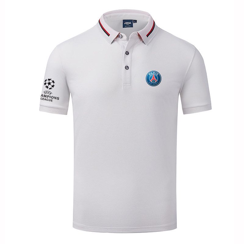 巴黎圣日耳曼欧冠 23-24球迷纪念版 内马尔姆巴佩足球运动T恤衫夏