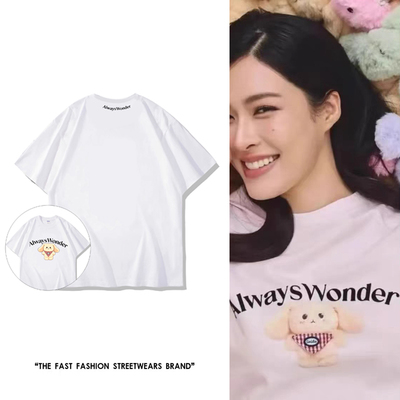2026新款周边Lingorm邝玲玲Always_Wonder宽松纯棉短袖T恤上衣