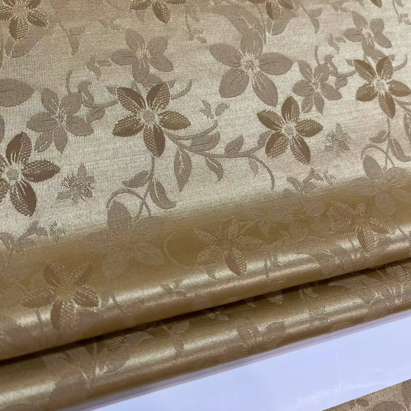 35姆丝提花桑蚕丝羊毛混纺面料