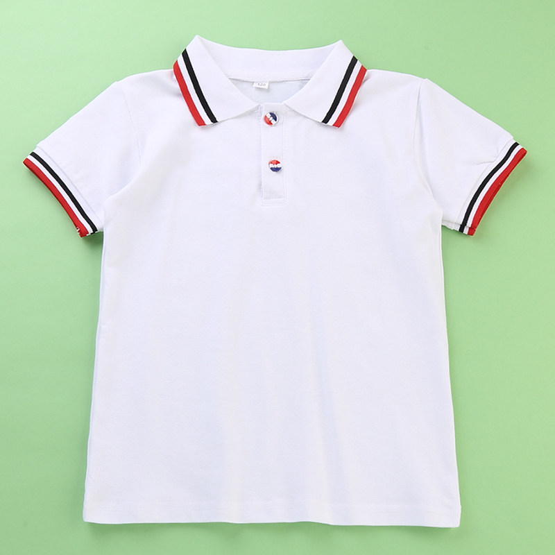 男童女童校服幼儿园园服夏装长袖上衣POLO短袖T恤儿童班服打底衫