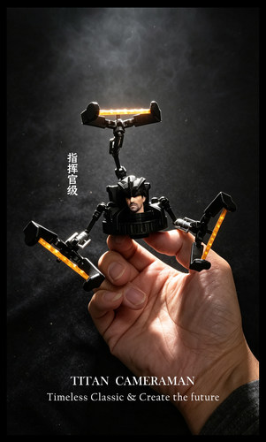 马桶人战士/监控人战士 拘留者指挥官级，高度约9.5cm