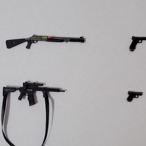 1/12兵人武器配件步枪手枪霰弹枪模型手办6寸可动人偶玩具配件