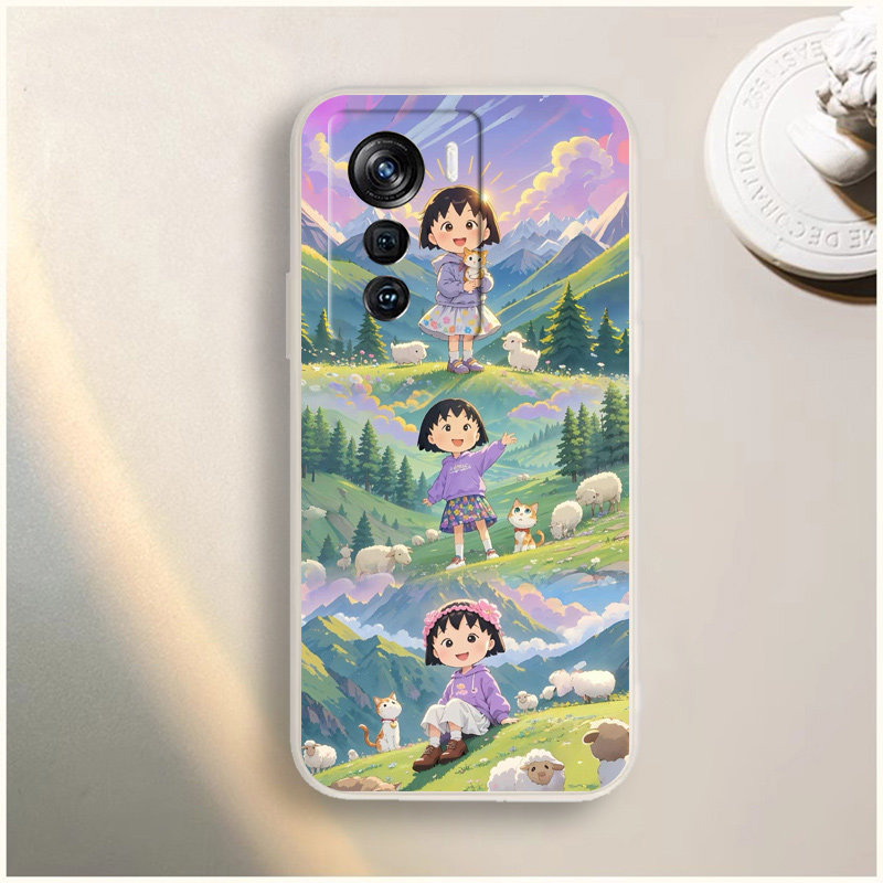 适用于中兴Axon50手机壳ZTE A2024H网红可爱Axon50 ultra小新卡通ins风男女新款防摔全包软胶保护套