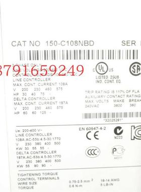 议价Alen Badley 150-c108n bdSER/rB l软启动 议价议价