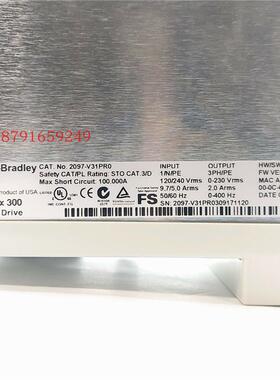 议价Allen radl0ey 2097-v31pBr0 inetix 30 伺服驱动 2a 40K0w议