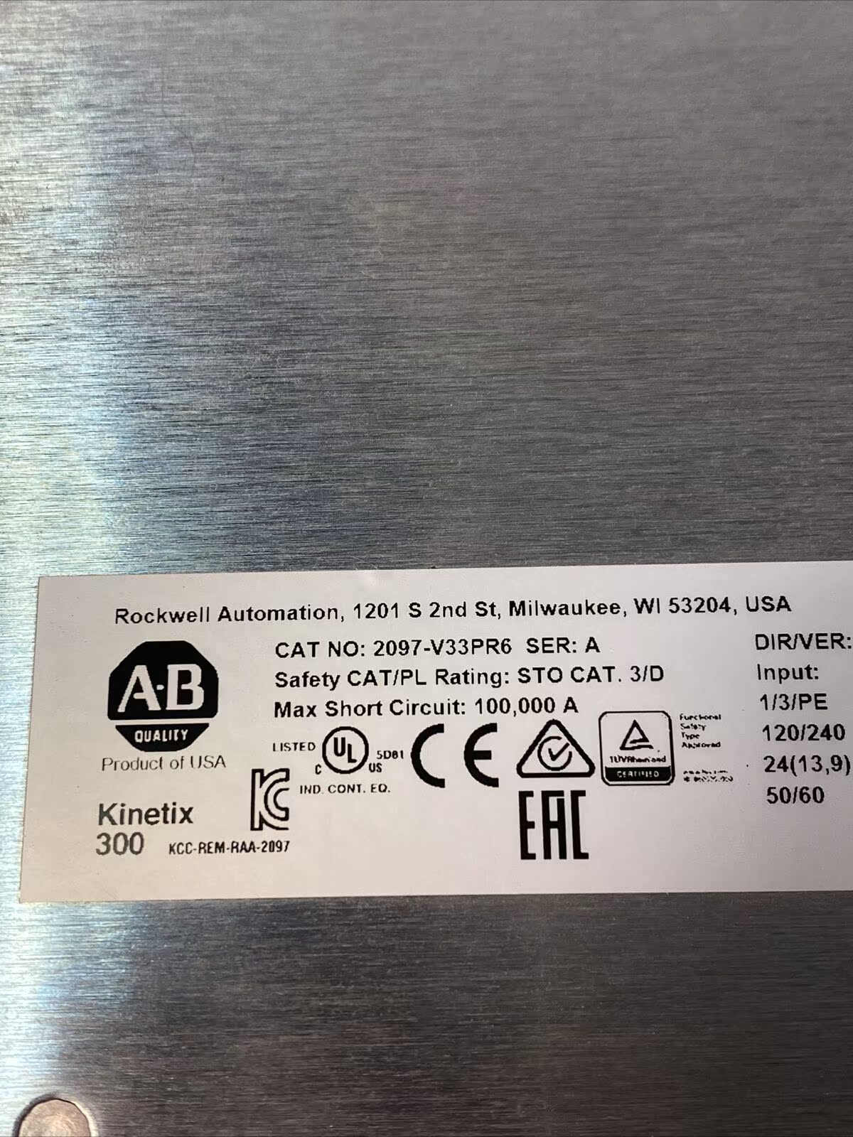 议价全新原厂封装Allen-Bradley  2097-V33PR6   驱动器议价