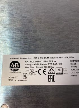 议价全新原厂封装Allen-Bradley  2097-V33PR6   驱动器议价