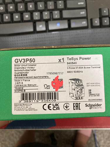 议价询价施耐德电动机GV3P50 法国进口 只售全新原装正品议价询价