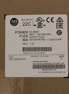 议价罗克韦尔PowerFlex700S 变频器20DC5P0A0EYNANBNE AB全新议价