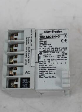 议价AB罗克手尔 接触器韦 100-MO5N*3 二 现货实物拍摄 成色新 议