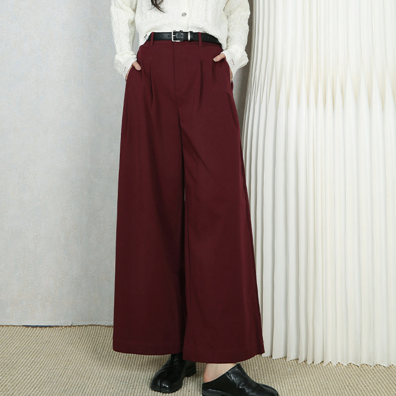 梵凯休闲裤女2026春通勤简约风高腰阔腿百搭宽松显瘦休闲长裤女春