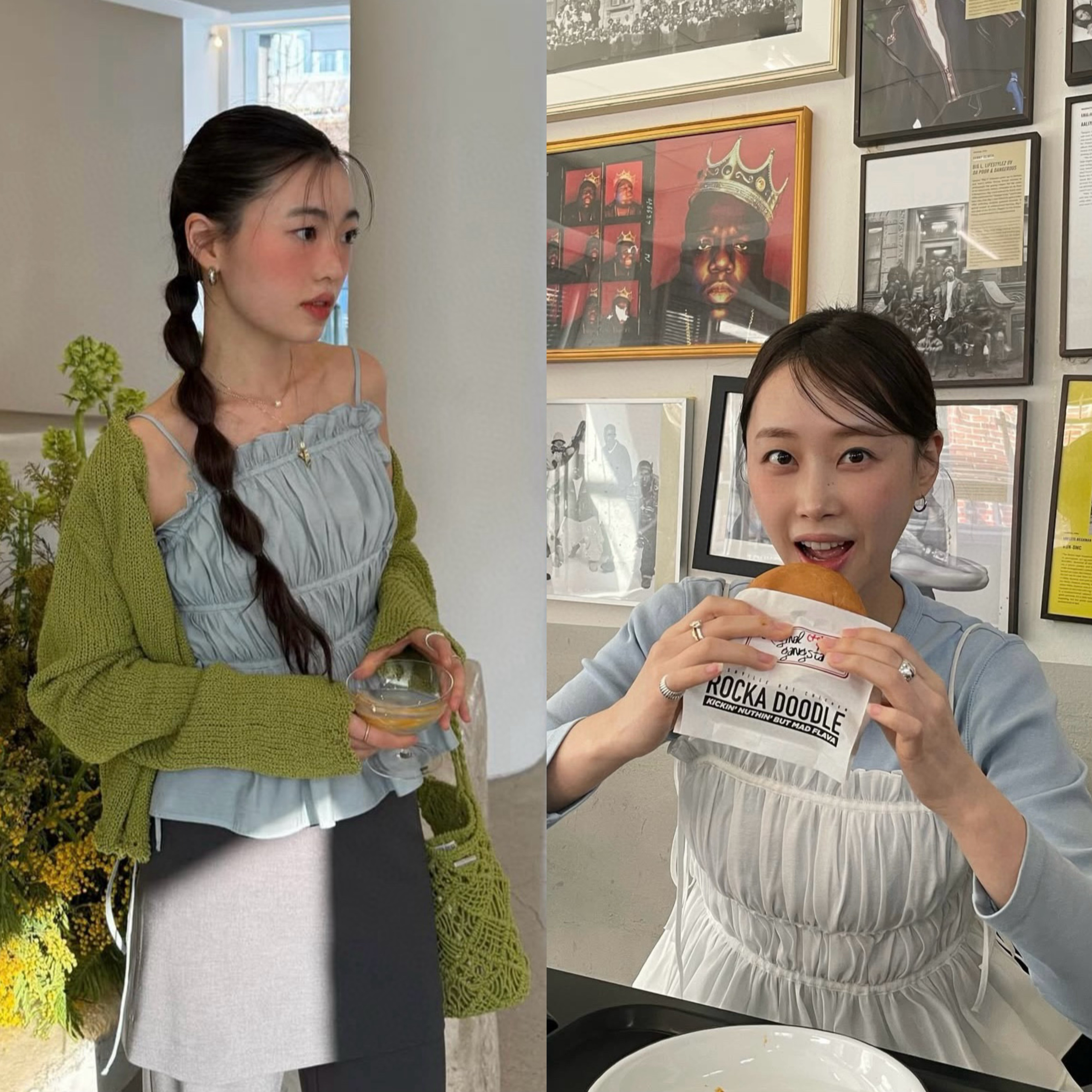 现2025春夏新款韩国设计师atelier *dition甜美褶皱吊带背心上衣