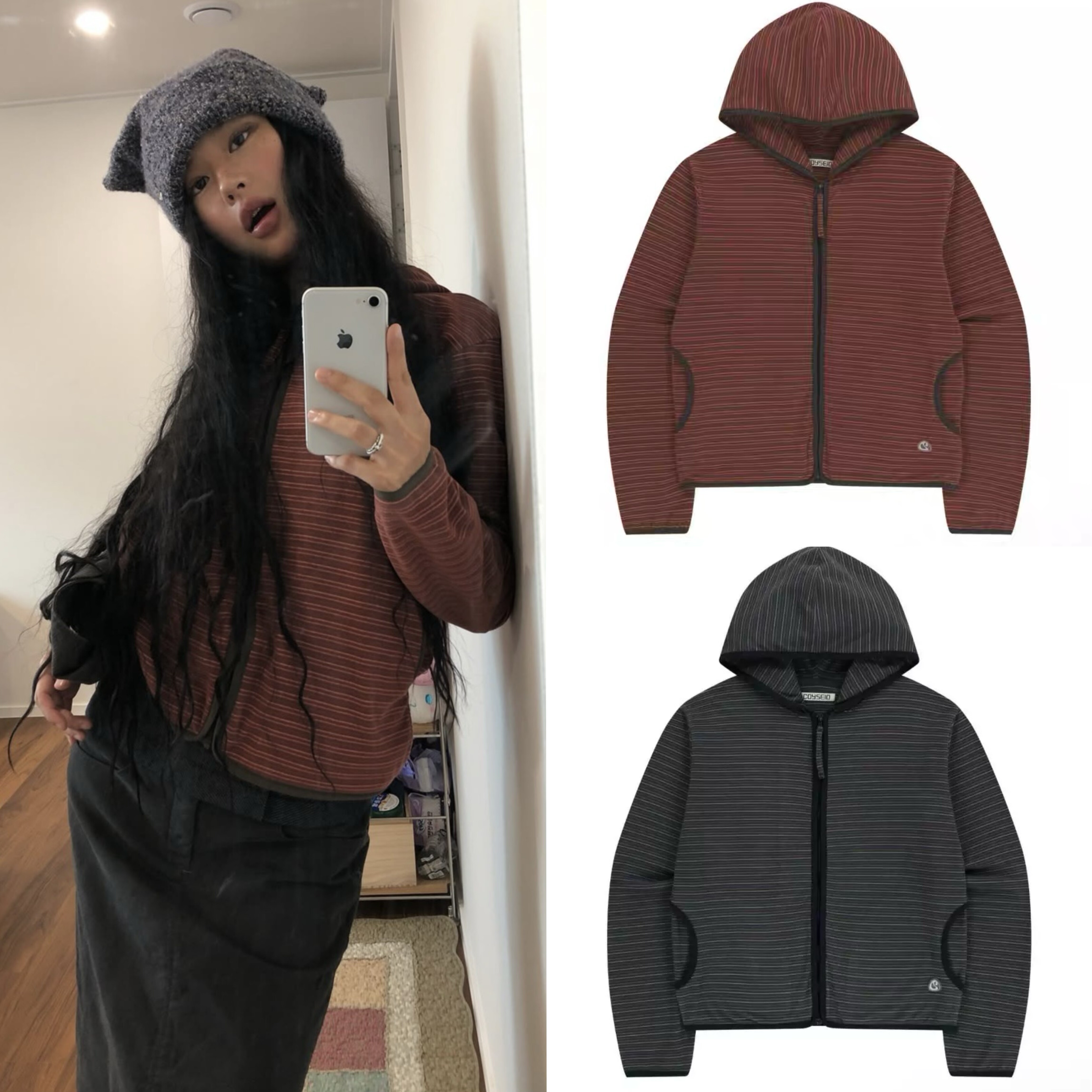 韩国小众品牌coysei2025秋季新款可爱小动物印花满印开衫T恤女