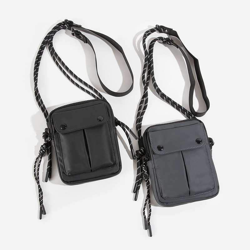 日系简约手机包男女个性休闲斜挎包时尚证件包韩版工装包小挎包潮