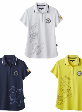 日本25新款卡拉威Callaway高尔夫女士短袖T恤POLO衫TOY STORY