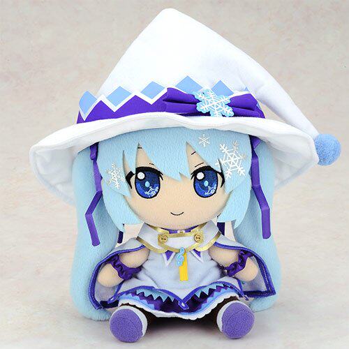 漫印坊 2014 gift v家 日版正品 毛绒公仔布偶雪夜魔法初音 miku