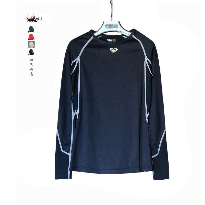 春秋长袖上衣圆领速干排汗瑜伽服女士紧身健美运动t恤2件包邮068