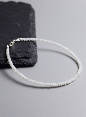 Ciel原创小众天然银丝贝手链