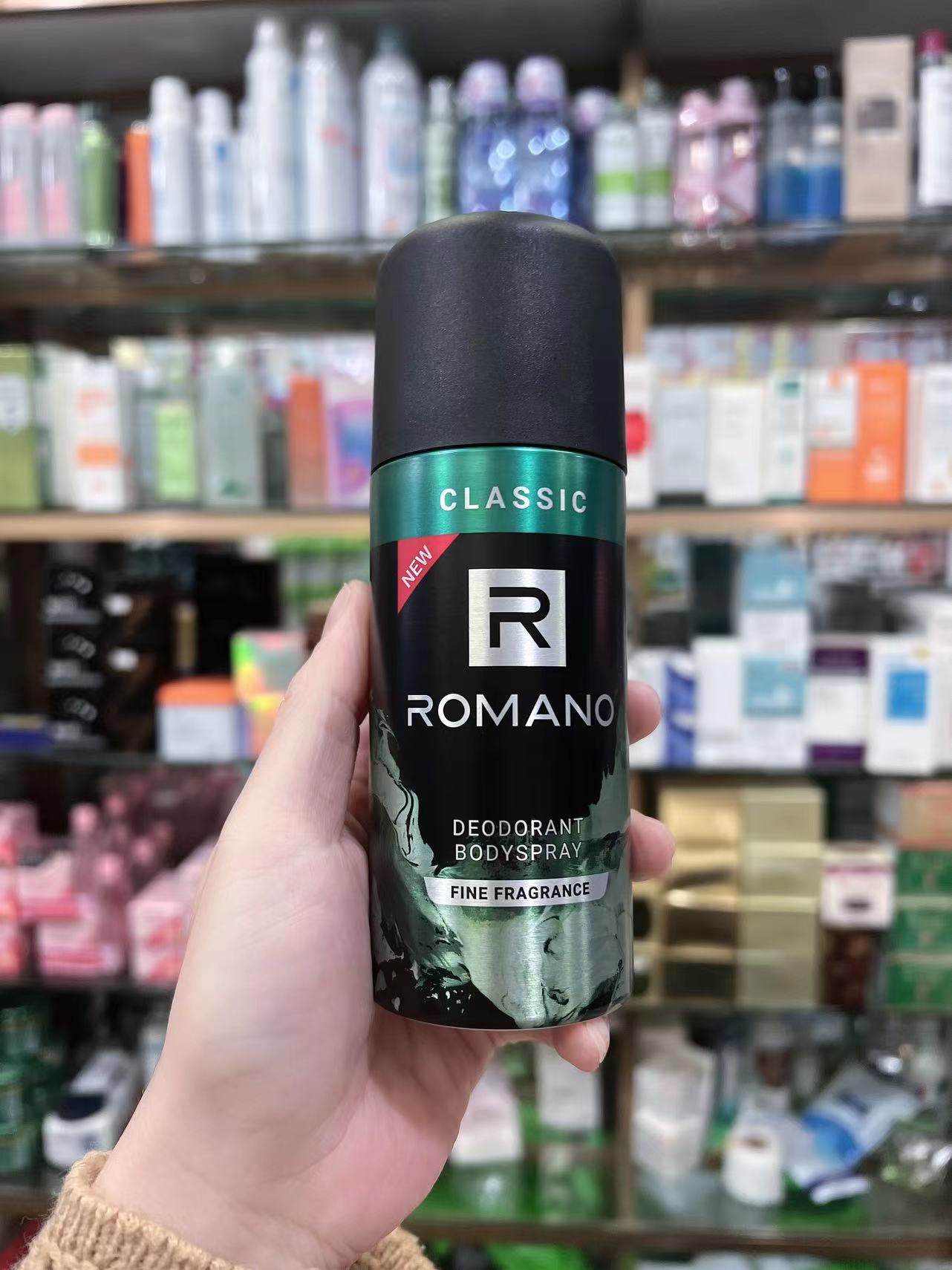越南romano罗曼诺男士止汗香体喷雾150ml24h持久去异味干爽