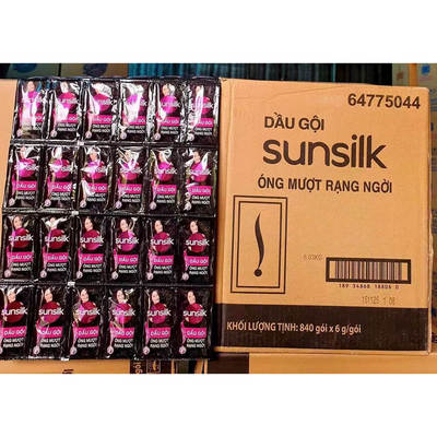 越南联合利华夏士莲sunsilk洗发水 柔顺发质6克*10小包