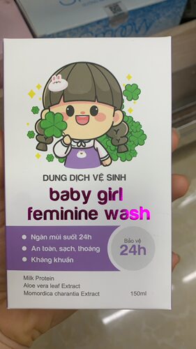 越南宝宝洗液baby girl feminine wash dung dich ve sinh 150ml