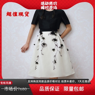 立体花卉截短式 新品 连衣裙1C33205070 高端定制夏季 商场同款