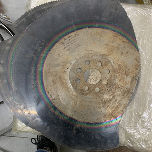 M42 国外进口菜刀胚 二手 3.0厚 彩色冰刀废旧高速钢圆锯片2.5