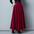 Burgundy 86cm Long Skirt