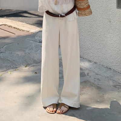 BORAN帛然时尚简约宽松阔腿裤