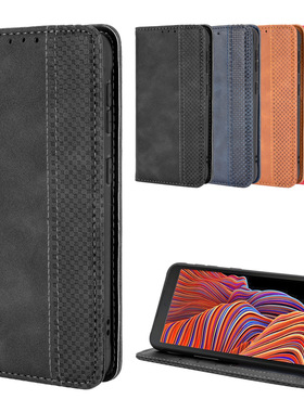 适用三星Xcover7手机壳Xcover5磁吸翻盖插卡皮套Xcover6 Pro防摔