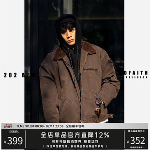 NOFAITH底特律工装夹克男秋季款日系复古cleanfit上衣外套无信仰