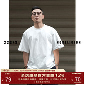 NOFAITH重磅300g纯棉短袖 T恤白色宽松潮流纯色打底t恤男女无信仰