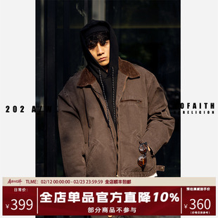 NOFAITH底特律工装夹克男秋季款日系复古cleanfit上衣外套无信仰