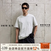 纯色基础款 款 宽松休闲上衣 t恤男夏季 NOFAITH日企东丽简约速干短袖