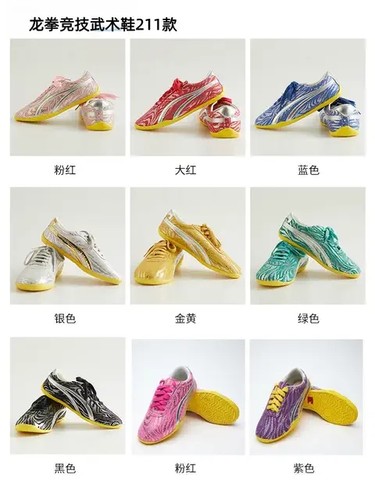 龙拳高端炫彩竞技得冠武术鞋男女