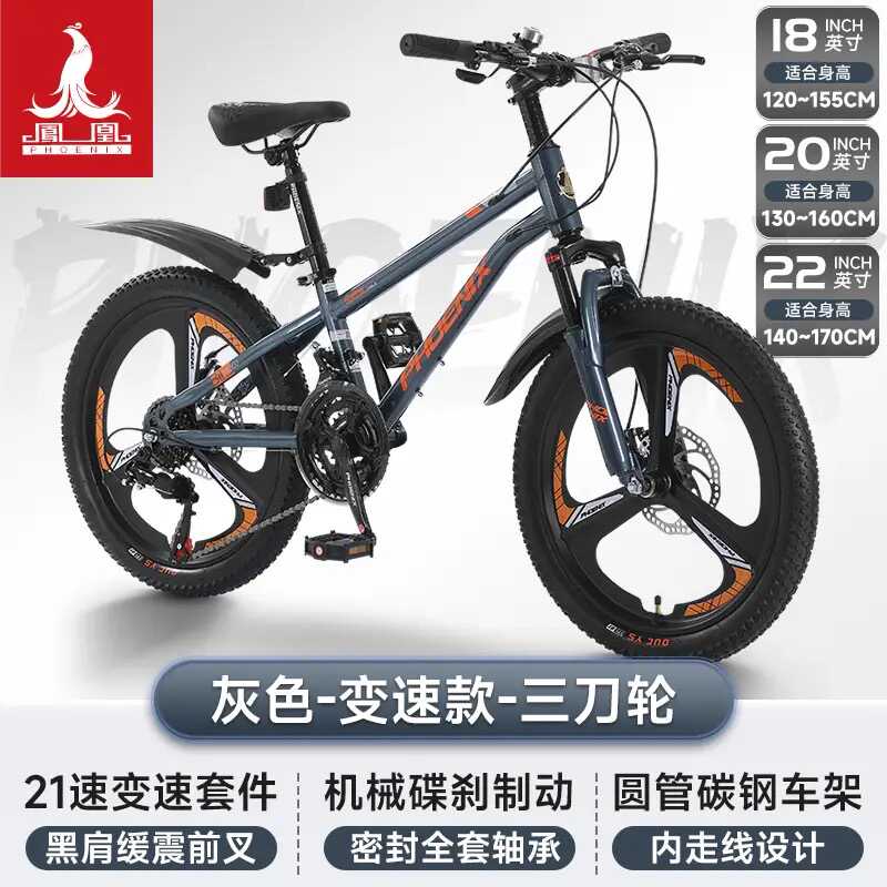 儿童自行车凤凰高碳钢