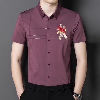 高端喜爸爸装参加结婚宴礼服衬衫