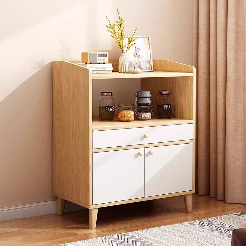 茶水柜可移动家用客厅收纳柜餐边柜新中式茶车靠墙小床头柜小柜子